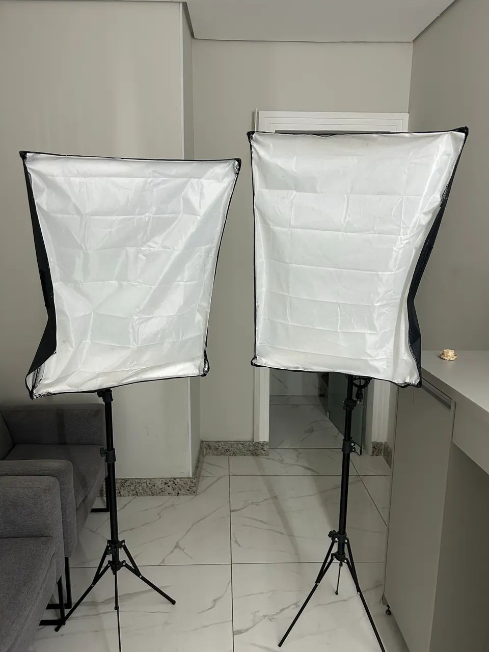 Camera canon t6 rebel + softbox duplo - Foto 5