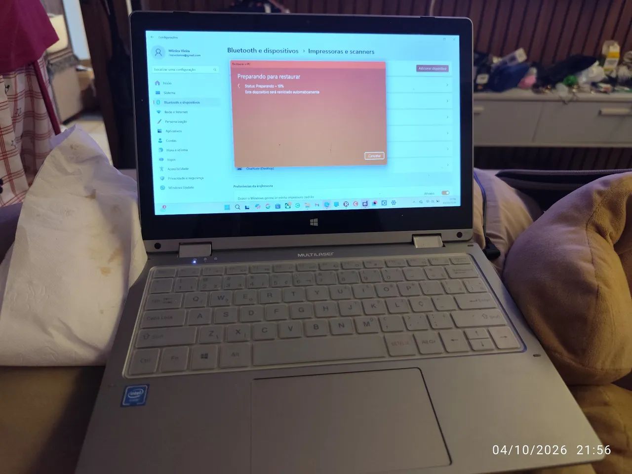 Notebook Multilaser M11 w  800,00 novíssimo 