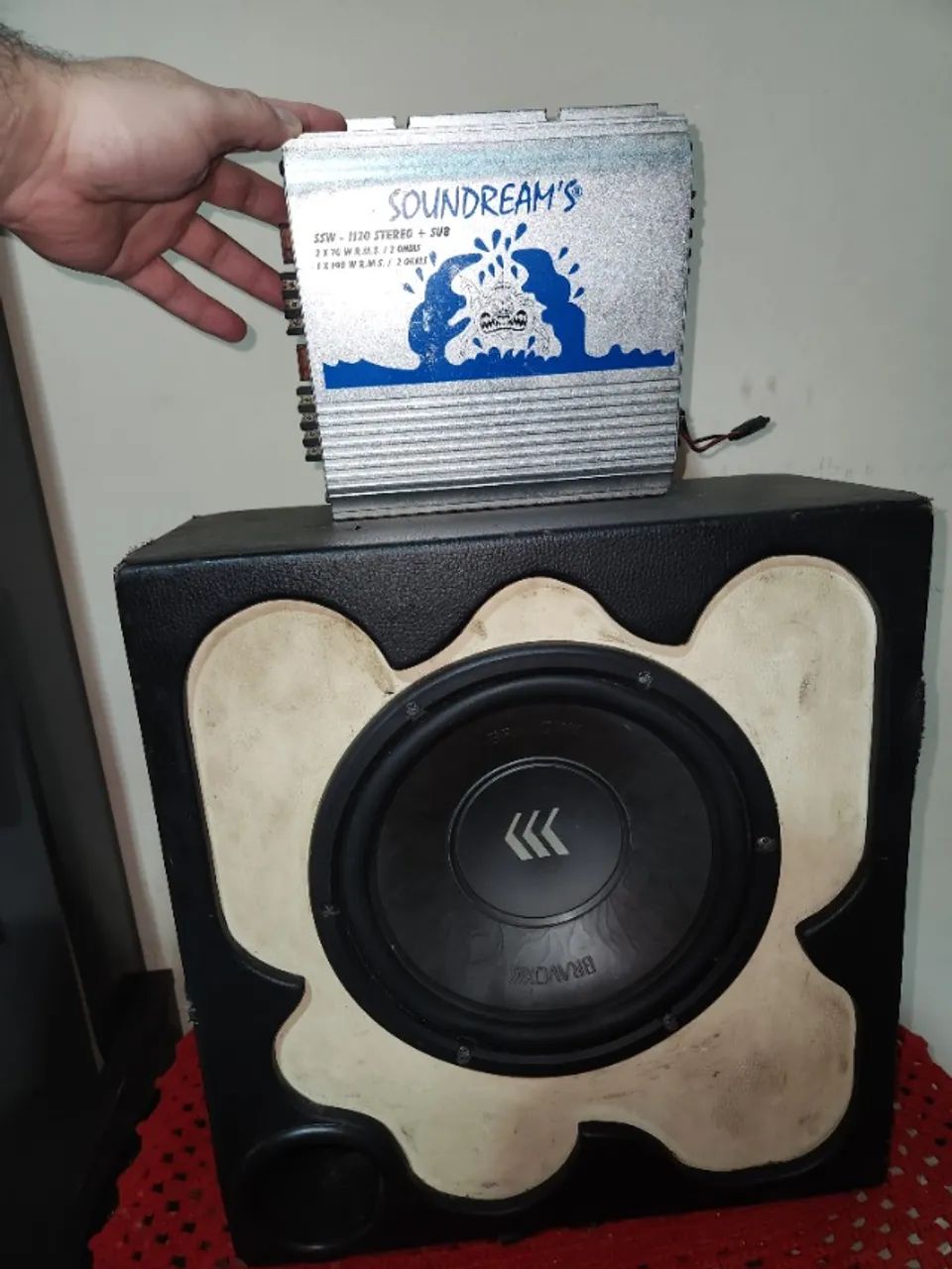 Modulo Amplificador soundreams SSW - 1120 E Subwoofer 10 Polegadas Bravox.