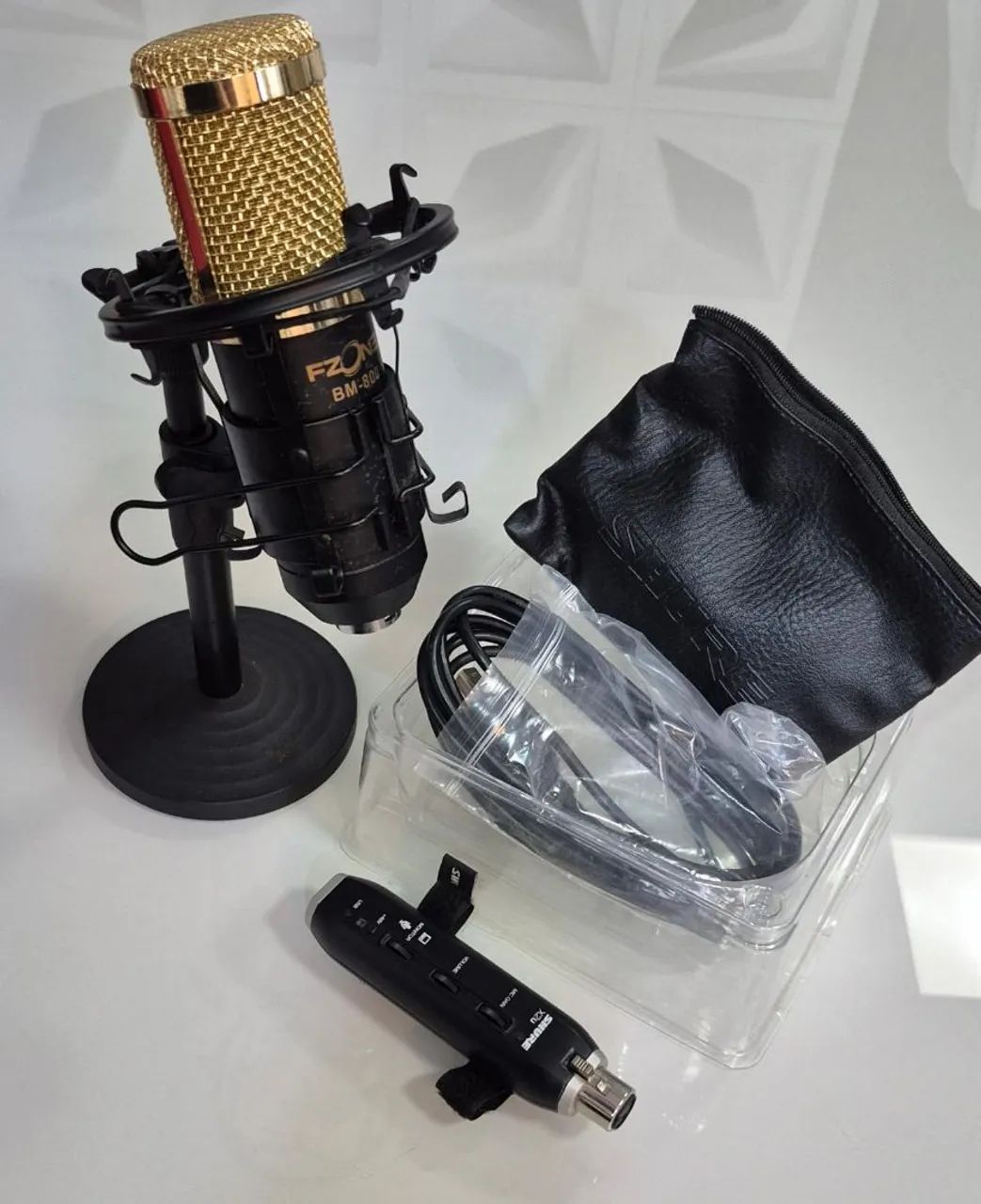 Interface Shure X2u + Microfone de estudio