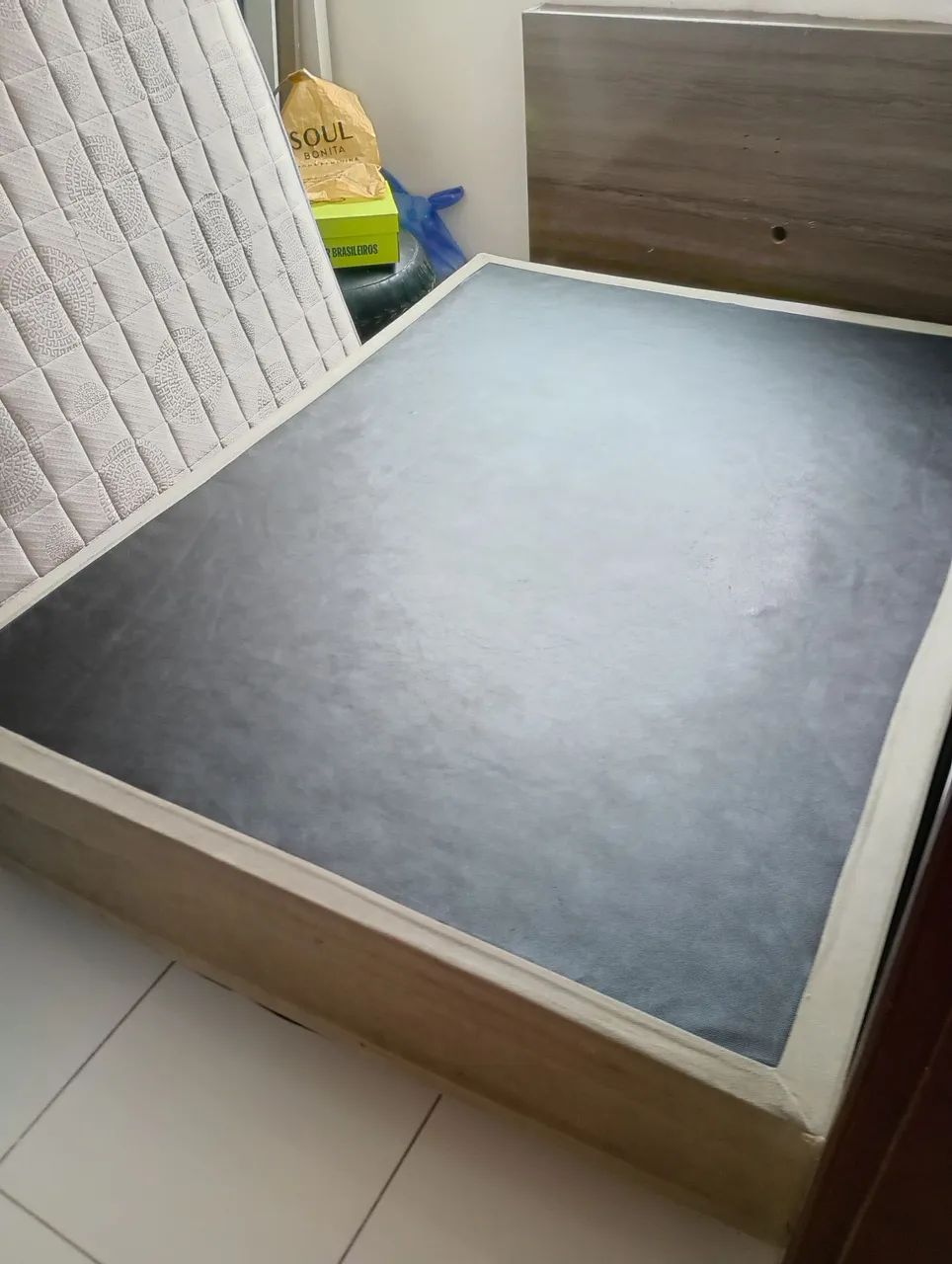 Cama box casal (base+colchão de molas). - Foto 2