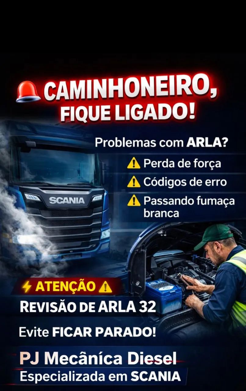 Revisão de arla 32 Scania 