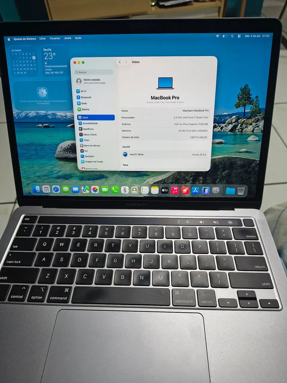 MacBook Pro 2020 i7 / 32GB / 512GB SSD 13 Pol - Notebooks - Areias