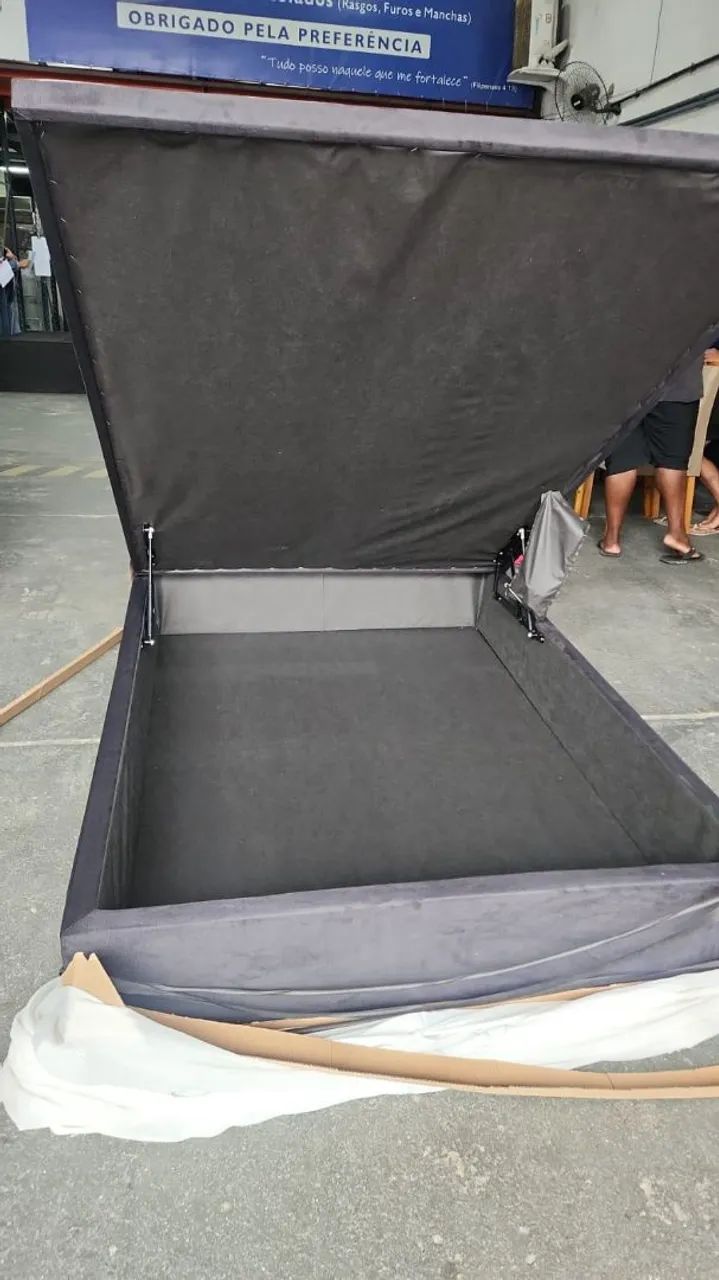 Box casal bau nova e lacrada
