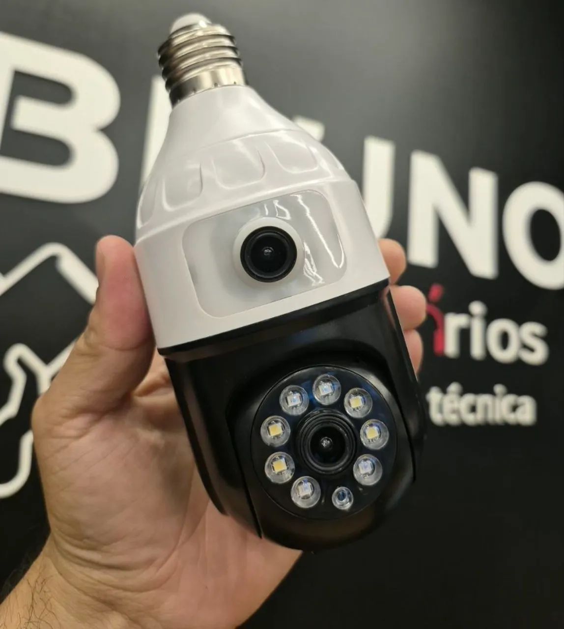 Câmera dupla de bocal aplicativo celular 