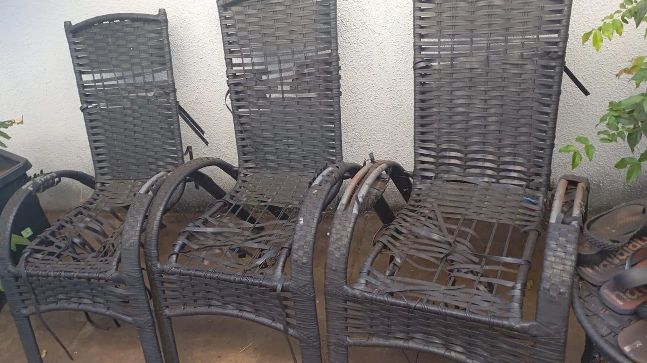 Cadeiras de ferro para reformar  - Foto 3