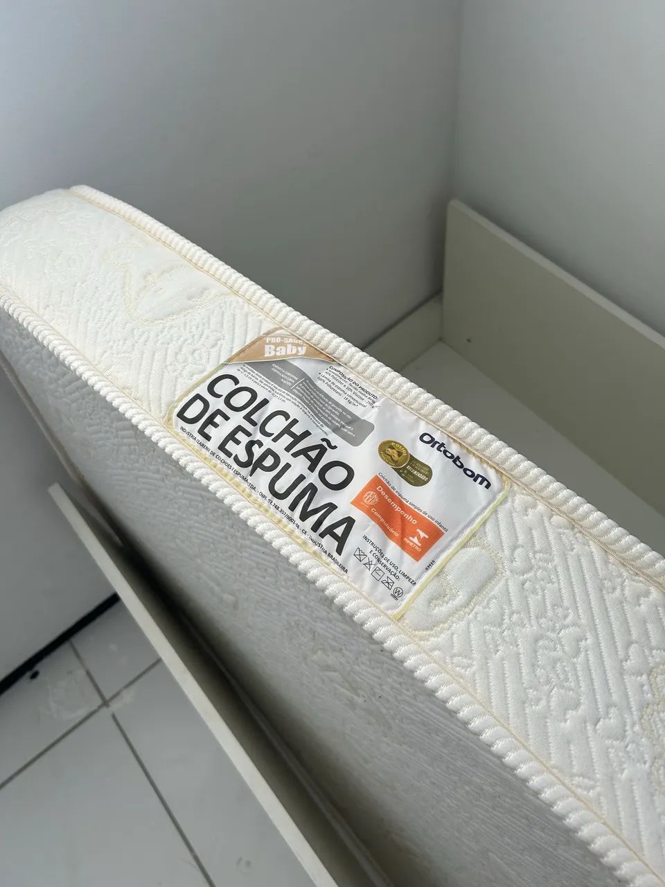 Cama + colchão ortobom infantil  - Foto 4