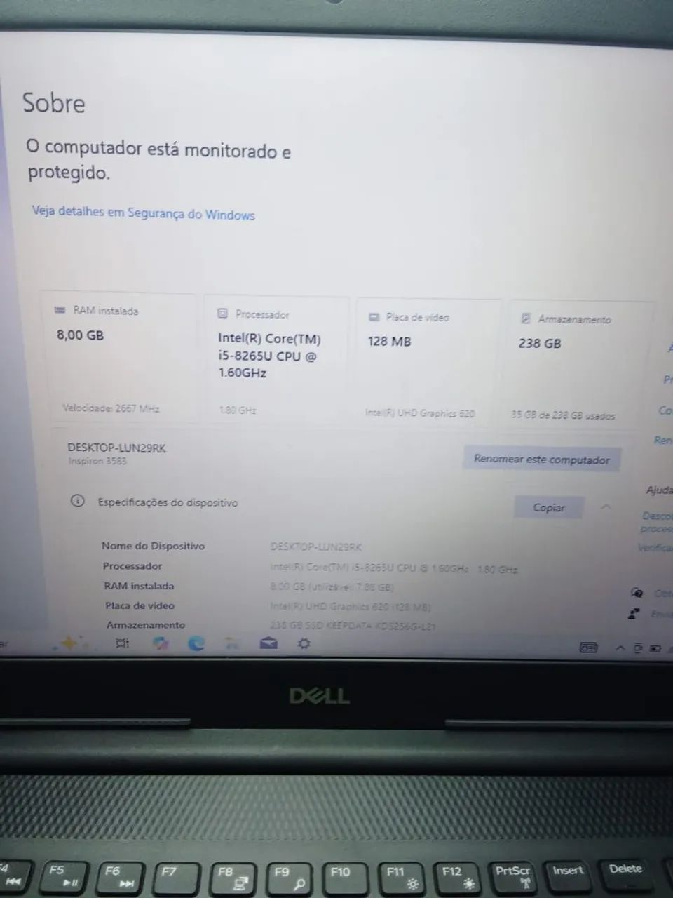 Notebook Dell Core i5 8GB SSD 240Gb - Foto 4