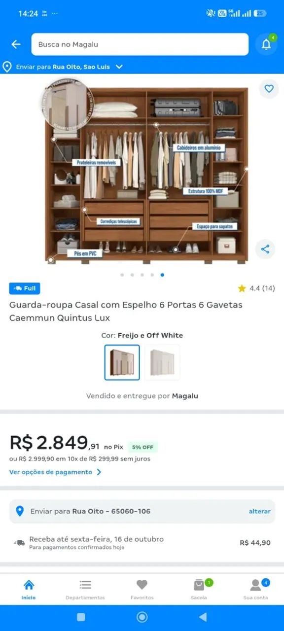 GUARDA ROUPA EM MDF - Foto 2
