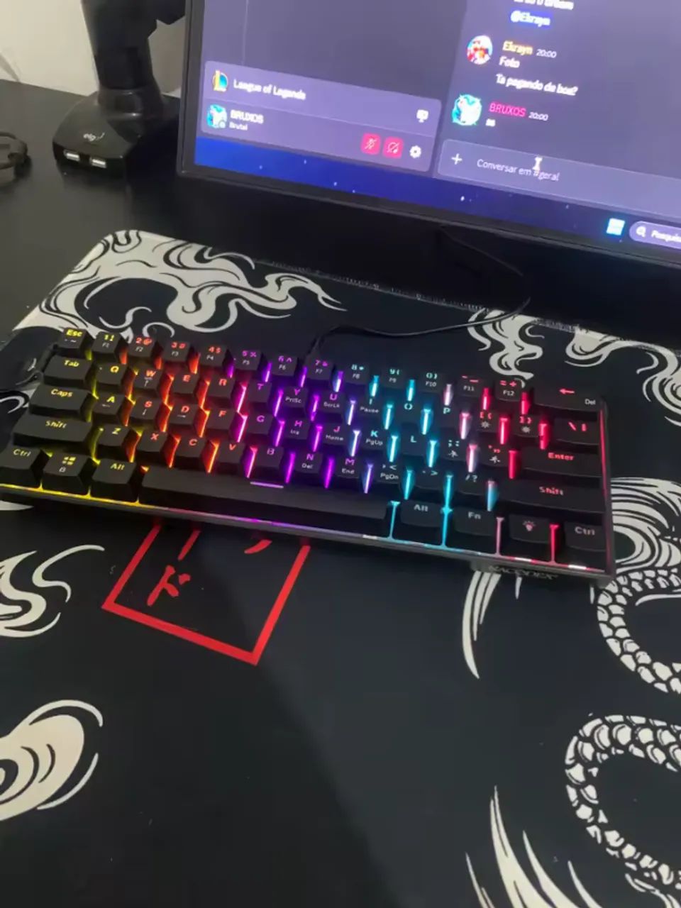 Teclado Mecânico AJAZZ NK61 60% RGB - Gamer
