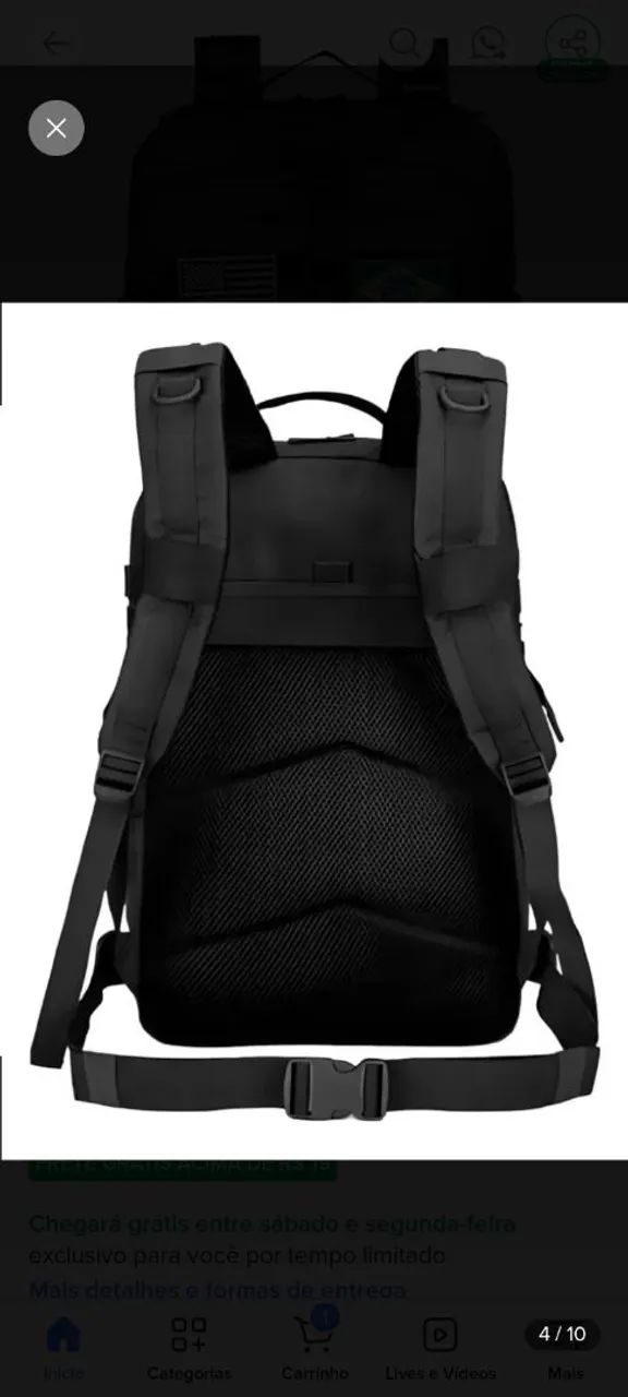 Mochila Militar Material Resistente Premium  - Foto 4