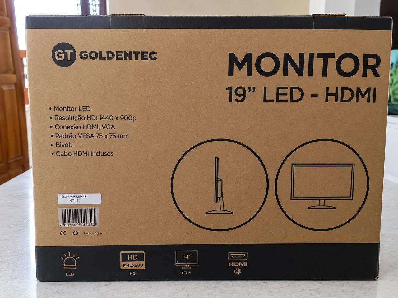 Monitor Goldentec 19? LED HDMI + VGA - 1440x900 - Foto 3