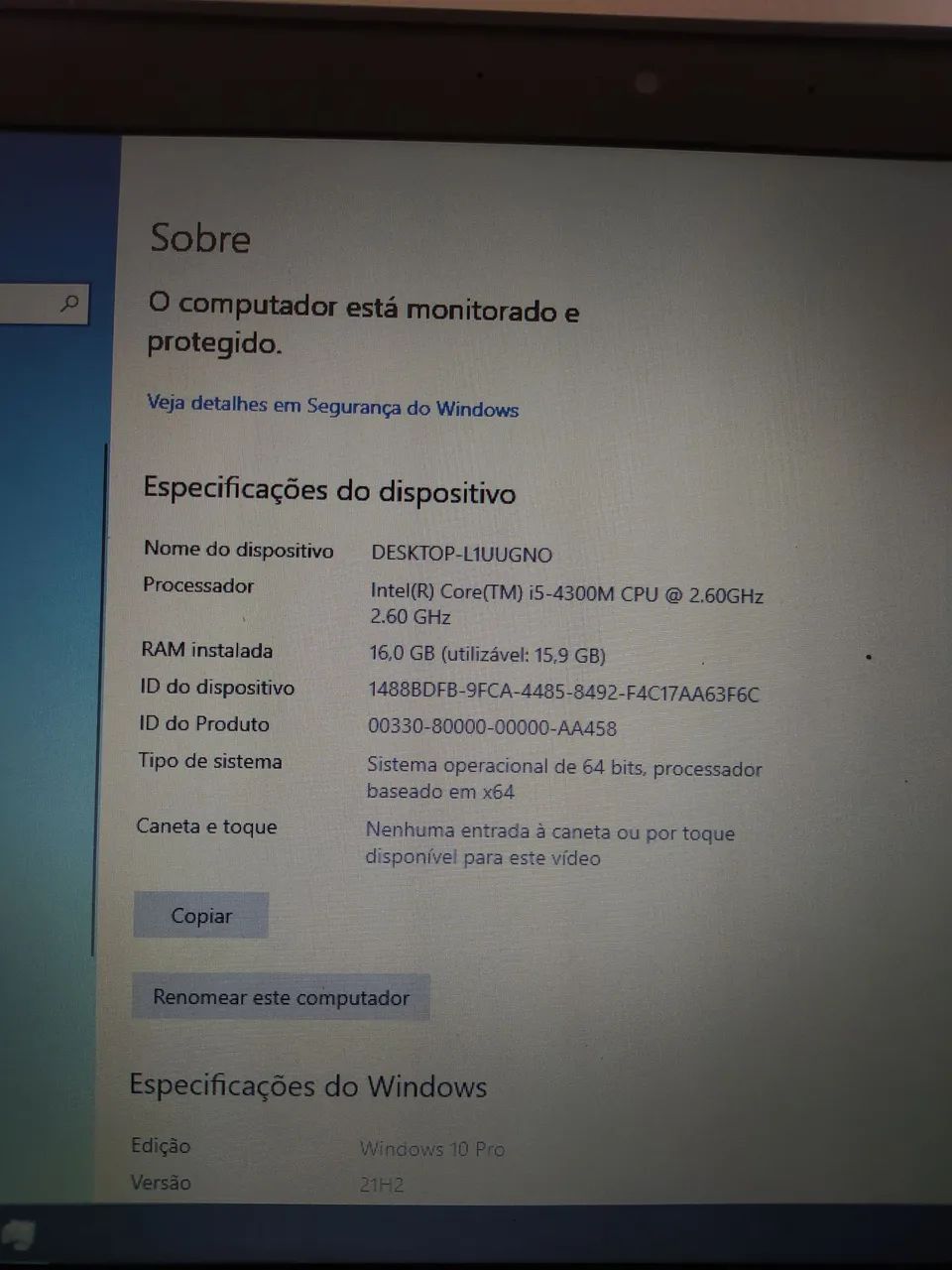 Notebook HP ProBook Core i5 | 16GB RAM | Windows 10 Pro - Foto 4