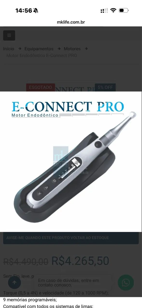 Motor de endodontia