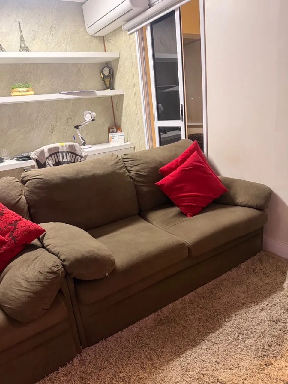SOFÁ CAMA MARCA HERVAL (CAMA DE CASAl)
