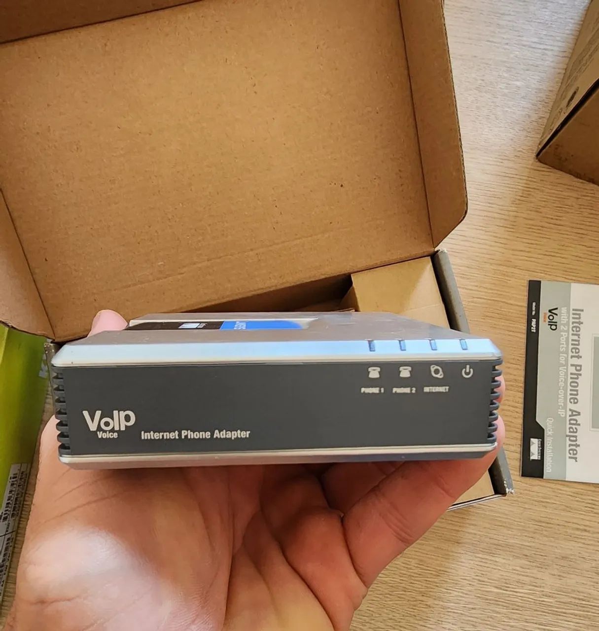 Adaptador Ata Voip Spa2102 Linksys Gateway 2 Portas Fx  - Foto 2