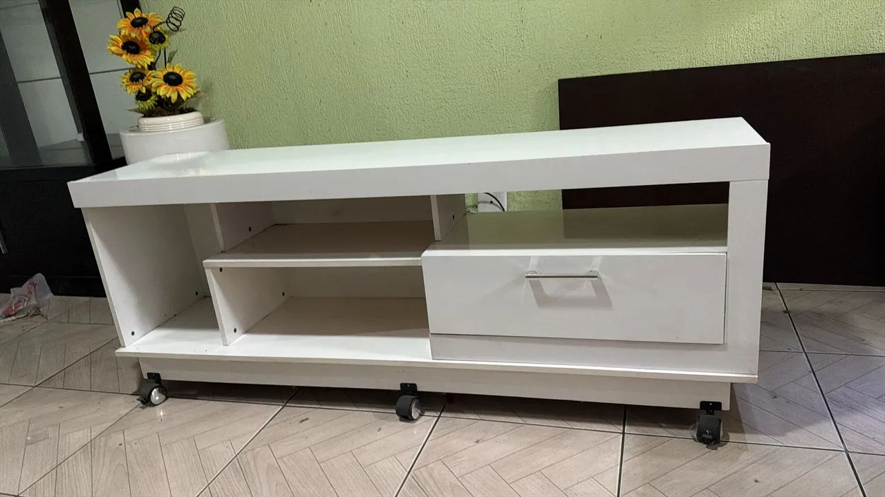 Rack branco em perfeito estado com 1.60m de comprimento! - Foto 5