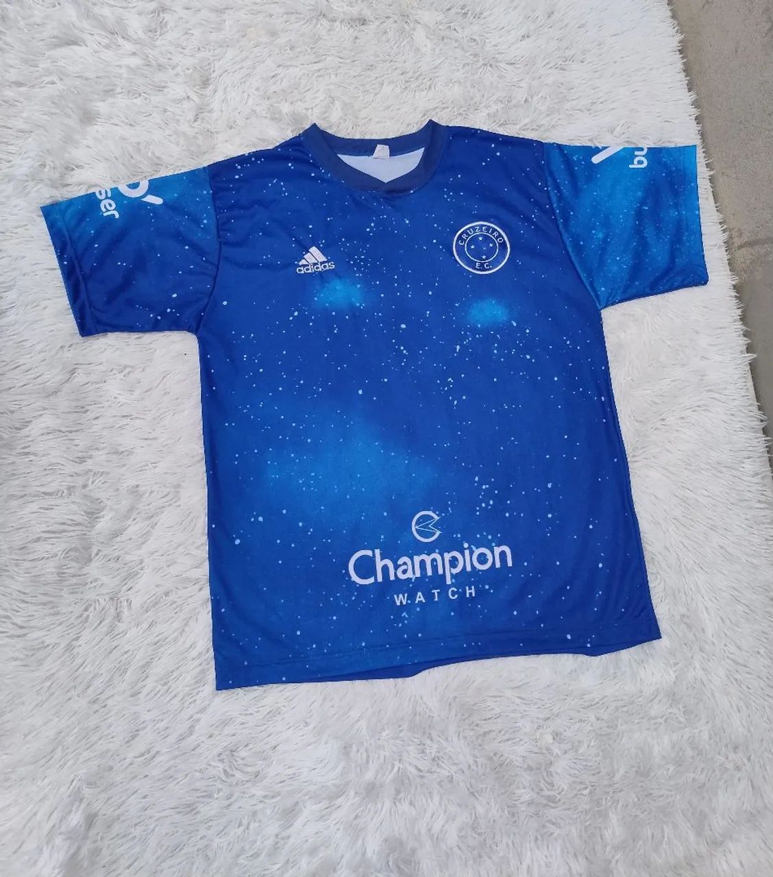 Camisa Azul Estampa e Galáxias G - Foto 2