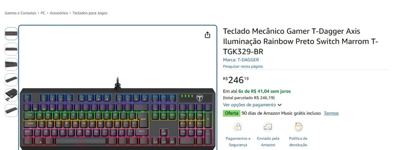 TECLADO MECANICO TDAGGER - Foto 4