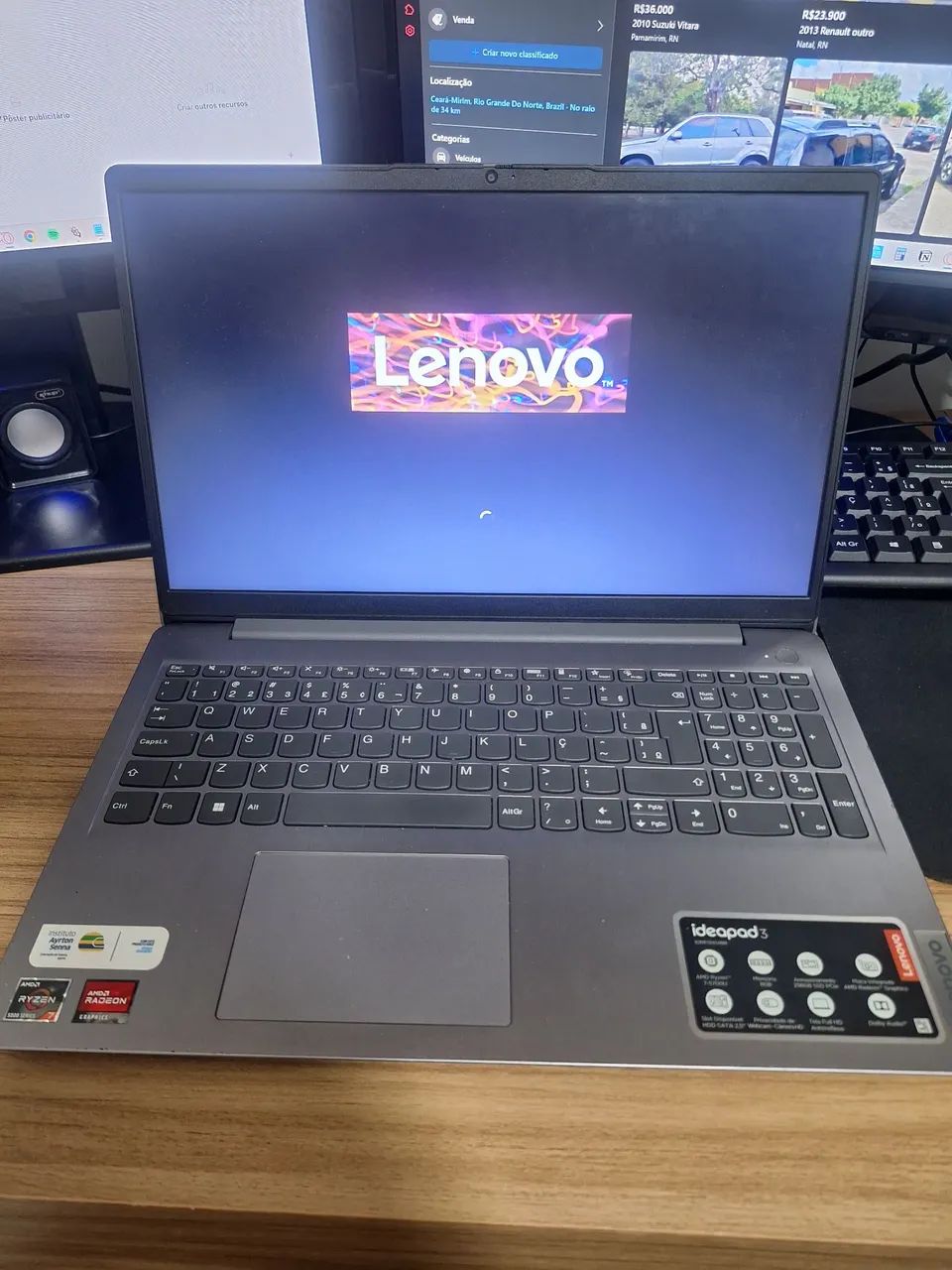 Vendo Notebook Lenovo Ideapad 3 20GB - Foto 2