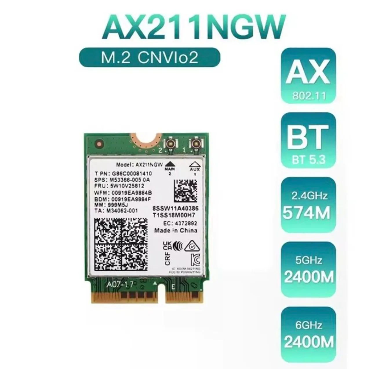 Wi-Fi AX211NGW 2230 CNVIO2 