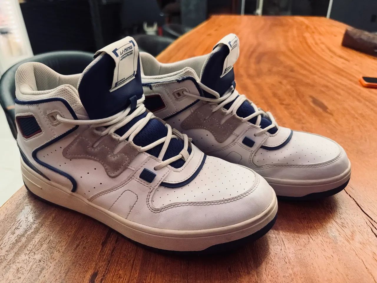 Li-Ning Attack 2020 'White Blue - Foto 2