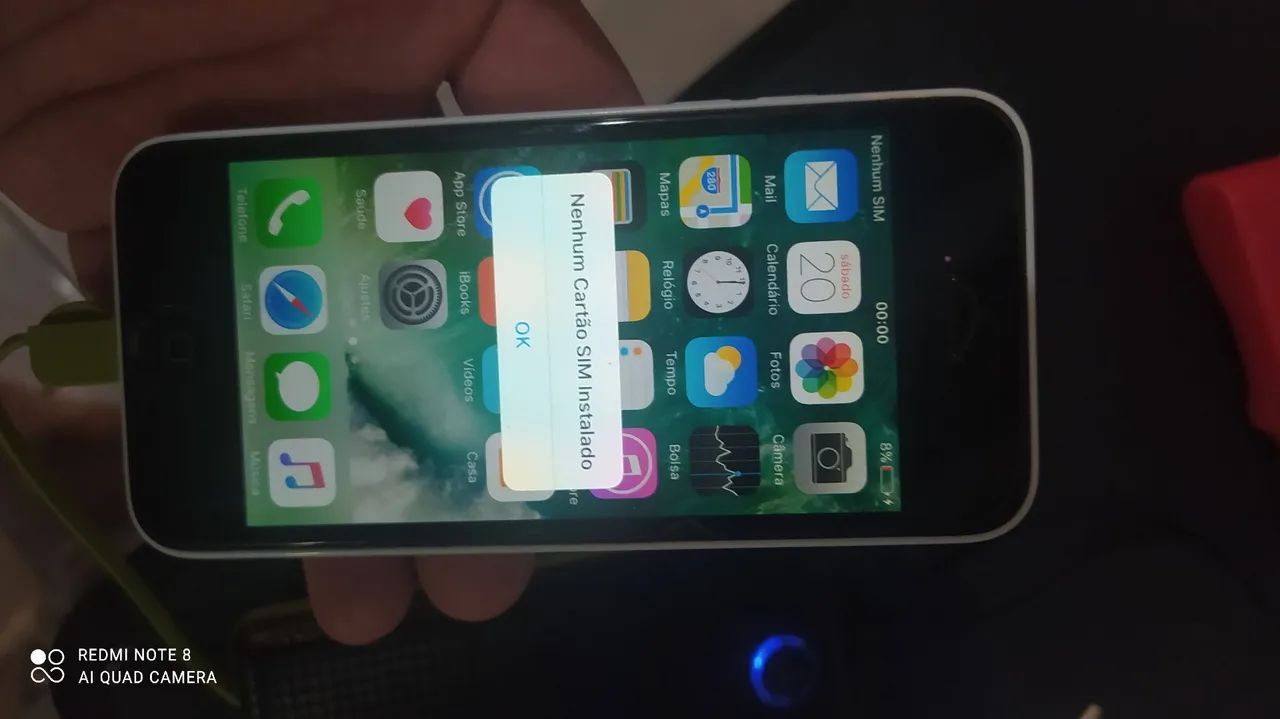 iPhone 5c branco  - Foto 4