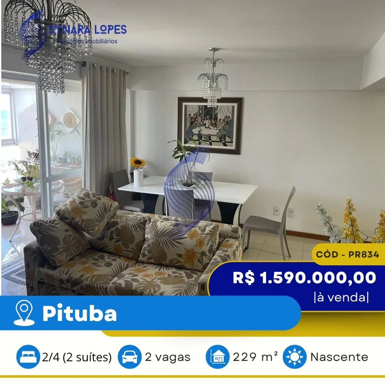 VENDO APARTAMENTO DUPLEX 229 M² | 02 QUARTOS | EDIFÍCIO COSTA DOURADA | PITUBA | SALVADOR 