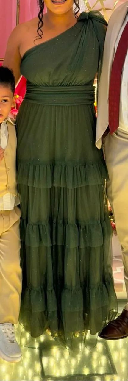 Vestido Festa verde