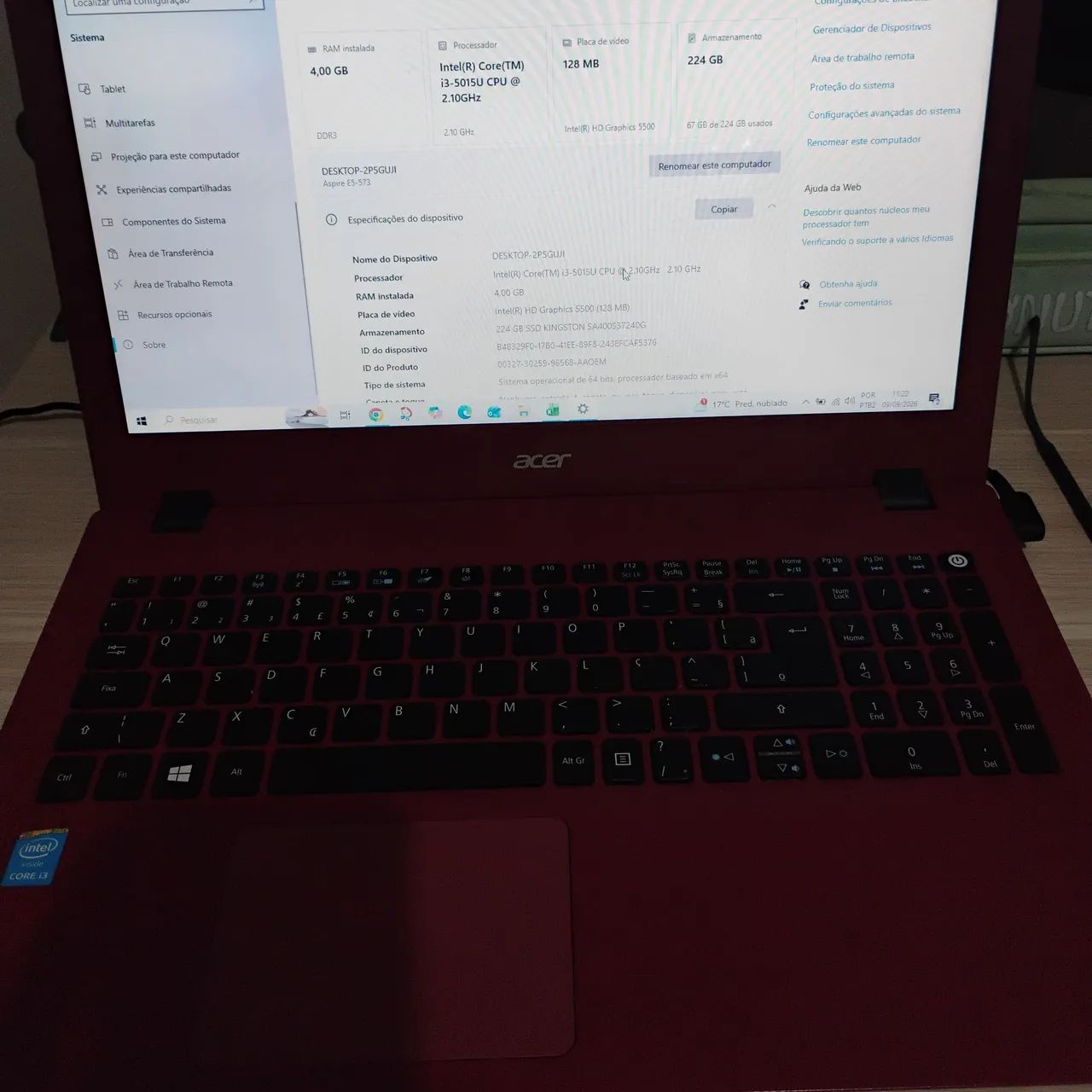 notebook Acer Aspire E5-573 - Foto 4
