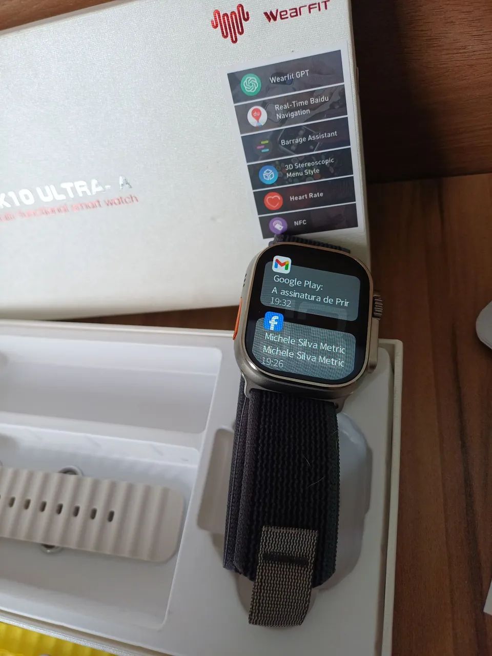SMARTWATCH ULTRA COM PULSEIRA EXTRA hk10 - Foto 2