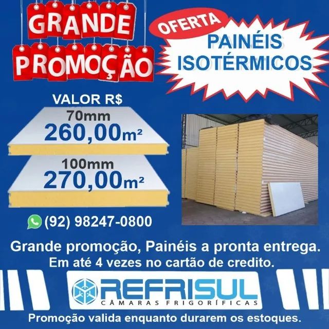 Painéis FRIGORÍFICOS Isotérmicos