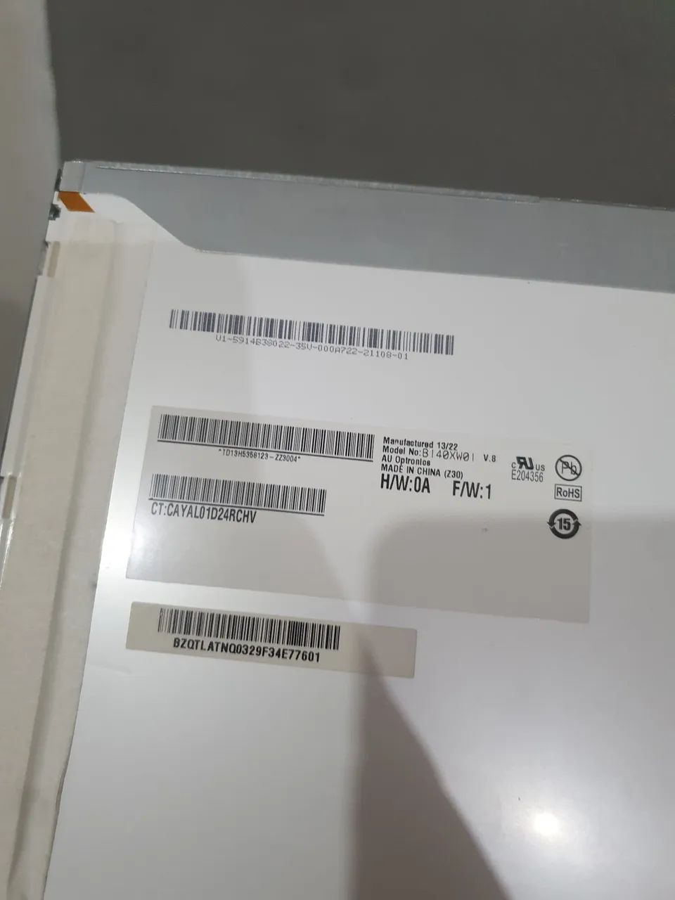 Tela LCD AU Optronics B140XW01 14 polegadas notebook com flex - Foto 4