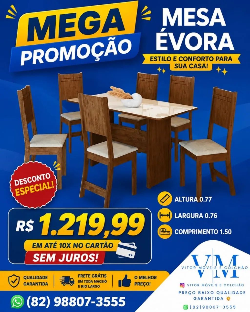 PROMOÇÃO MESA ÉVORA 