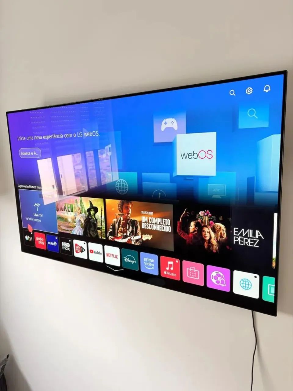 Tv 65 polegadas Smart 4k LG top de linha