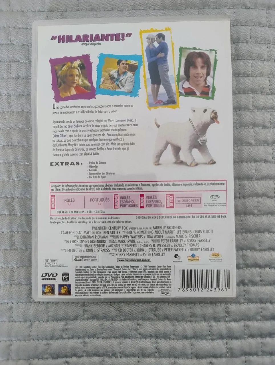 DVD Filme "Quem vai ficar com Mary" - Foto 2