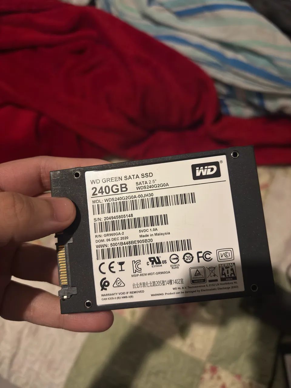 Ssd 240gb western digital Sata 