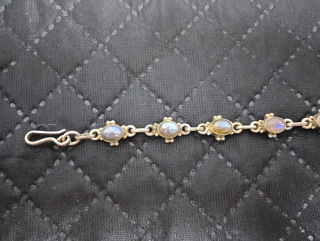 Pulseira Prata 925 pedras da lua