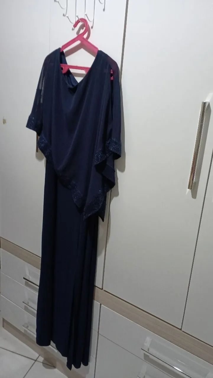 Vestido para festas Madrinhas azul marinho  - Foto 2