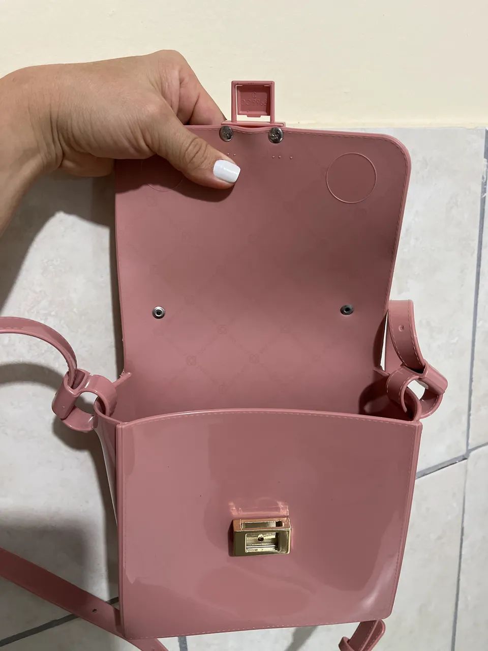 Bolsa Petite Jolie rosê nova sem uso  - Foto 5