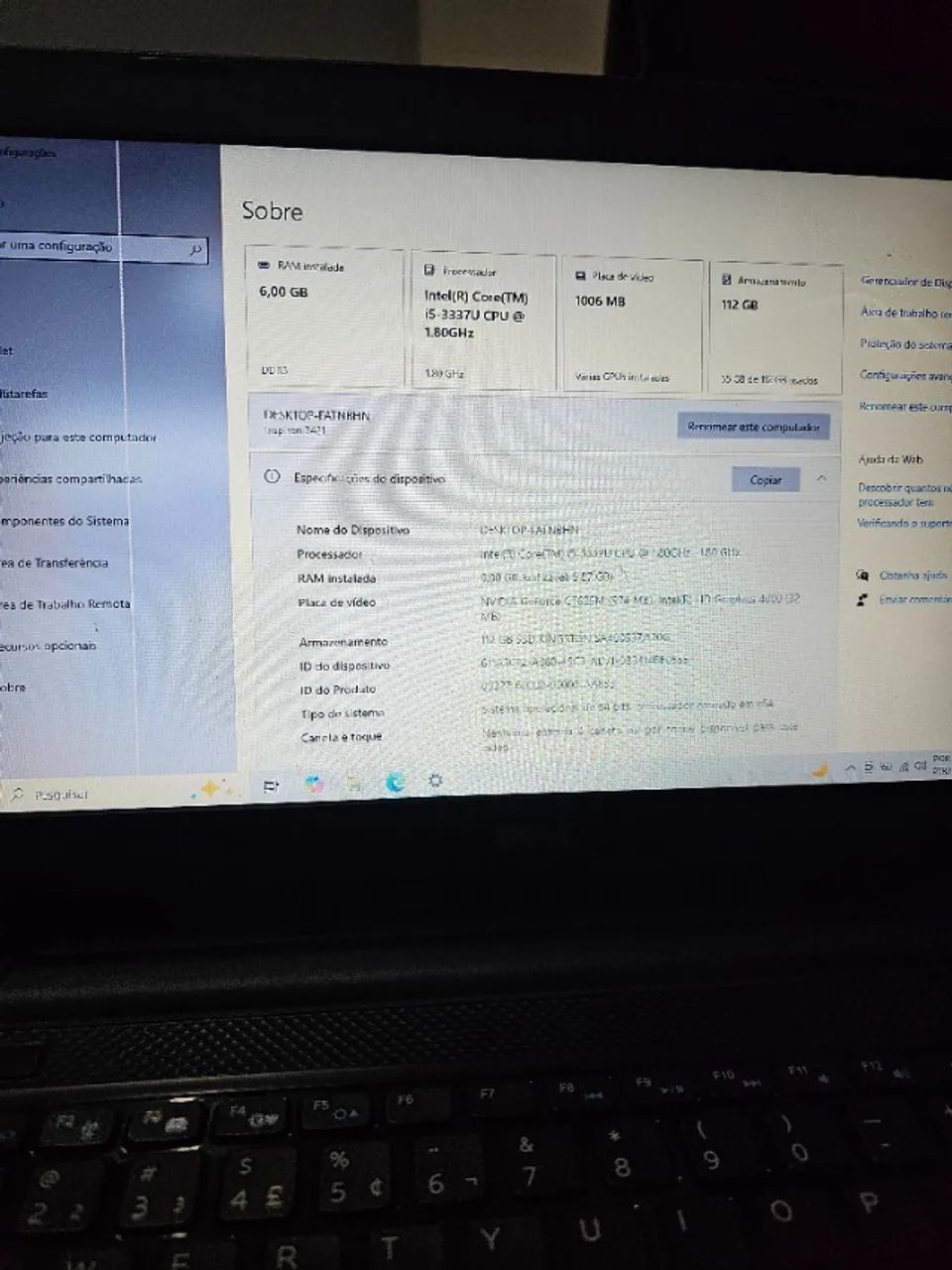 NOTEBOOK DELL 6GB RAM + 120GB SSD + PLACA DE VÍDEO - Foto 4