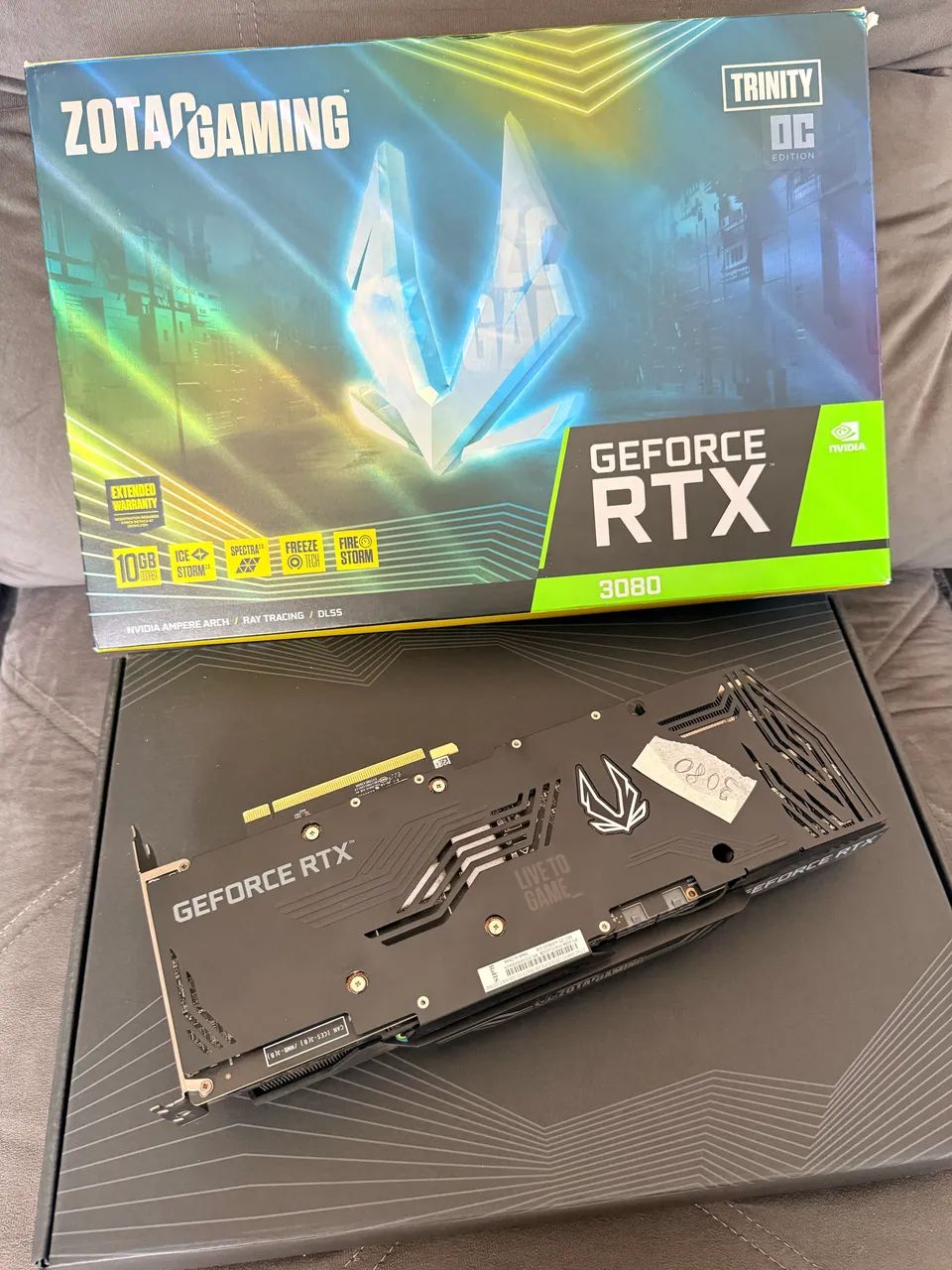 RTX 3080 ZOTAC TRINITY 10GB IMPECÁVEL  - Foto 4