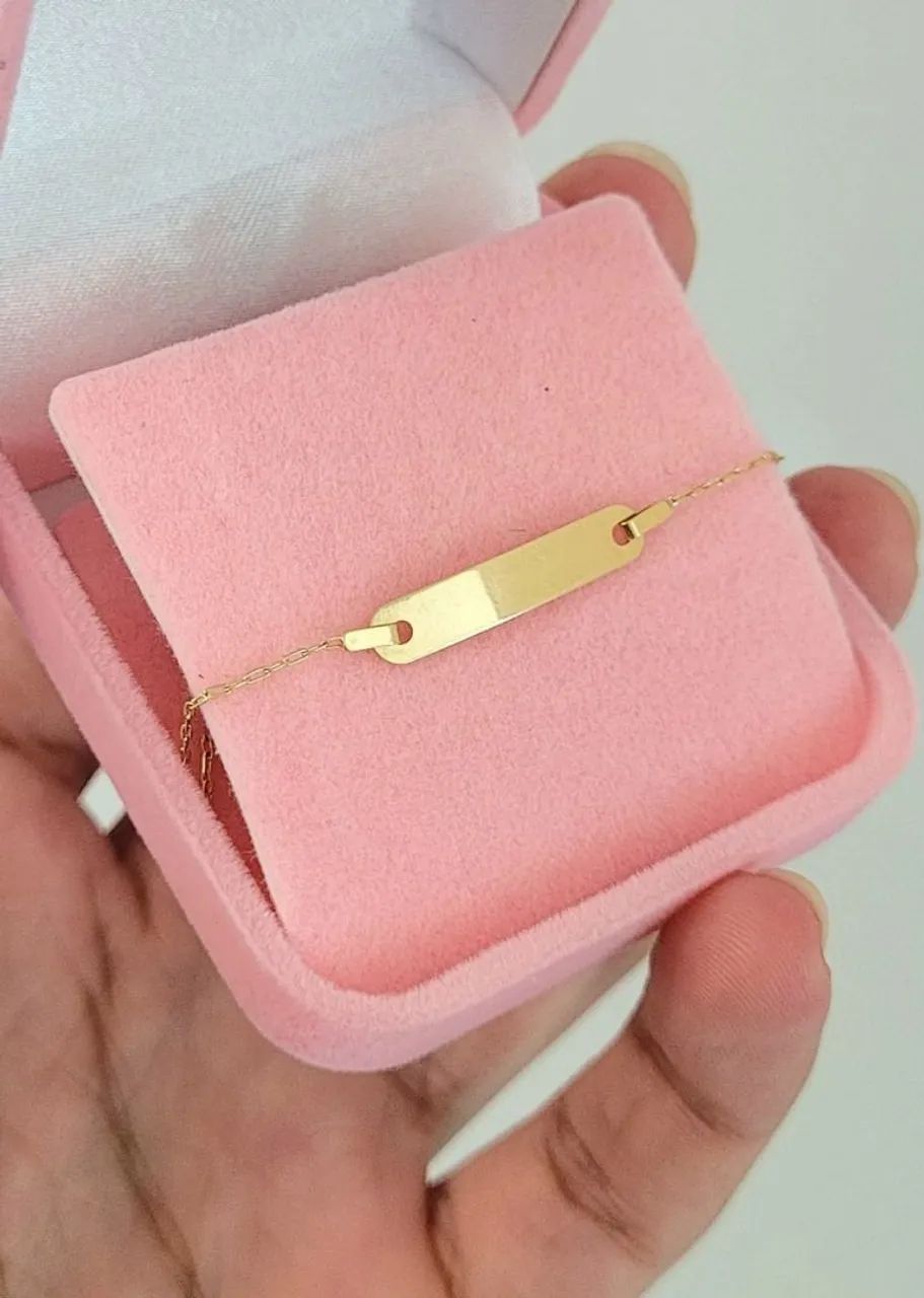 DESCONTO! Pulseira Infantil Ouro 18k 