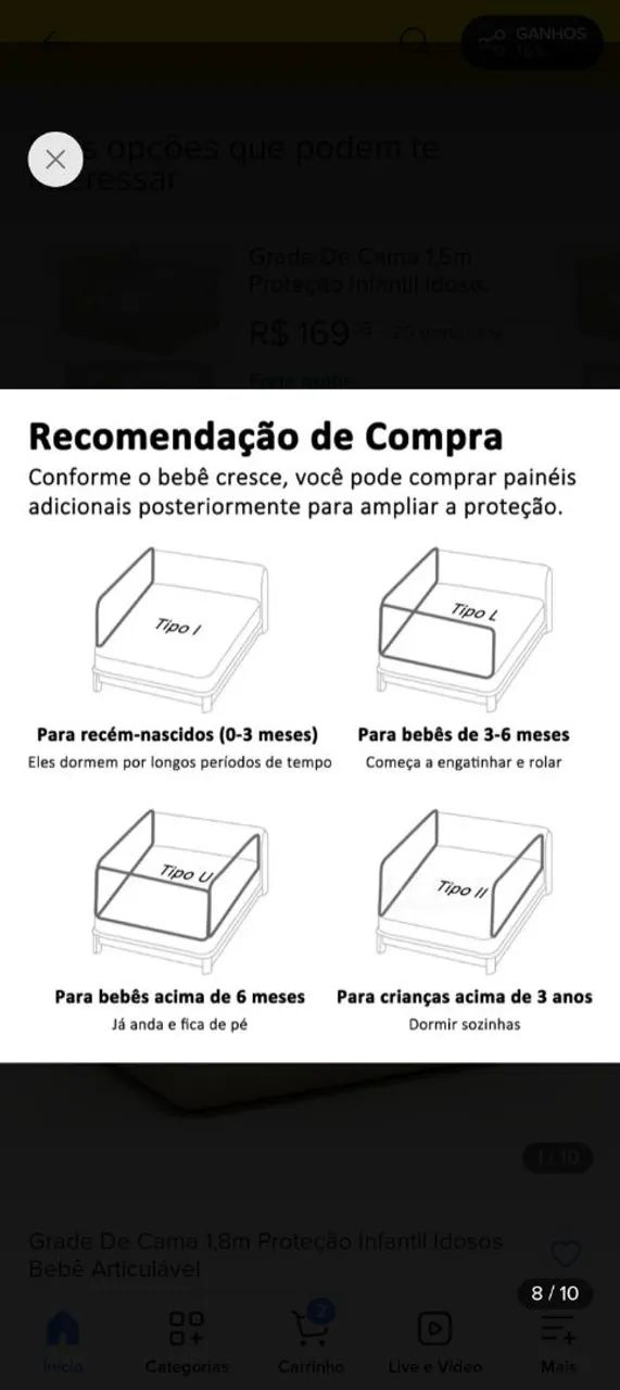 Protetor de cama infantil  - Foto 3