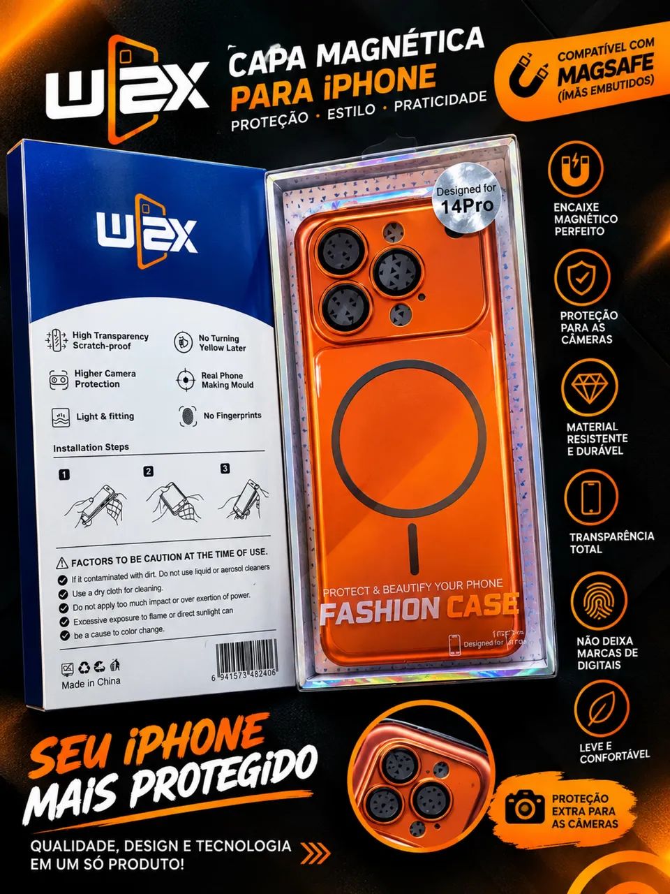Transforme seu iPhone 14 Pro no 17 pro max com essa quase super resistente!!!