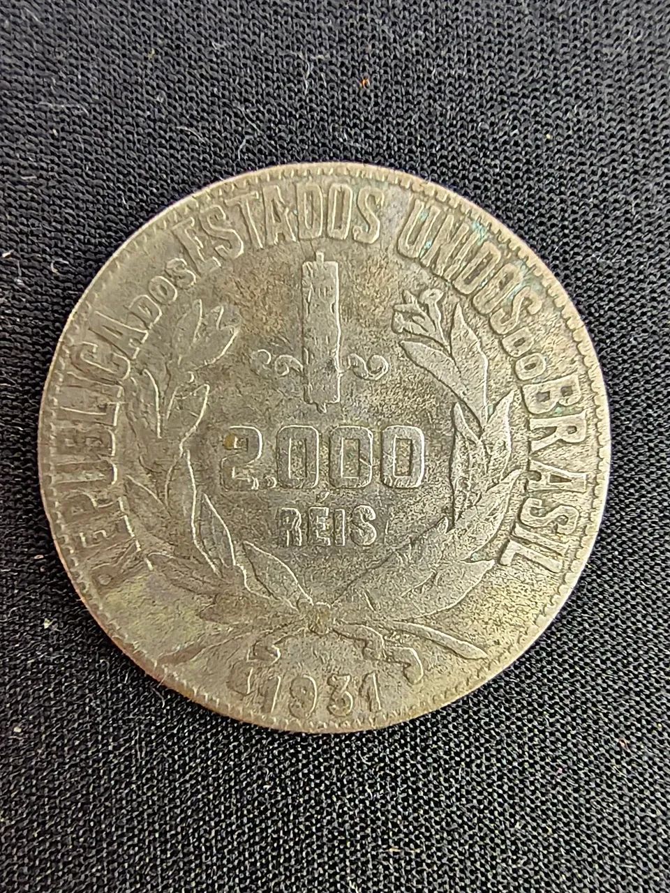 Moedas antigas de 2000 Reis 1934 e 1931 - Foto 4