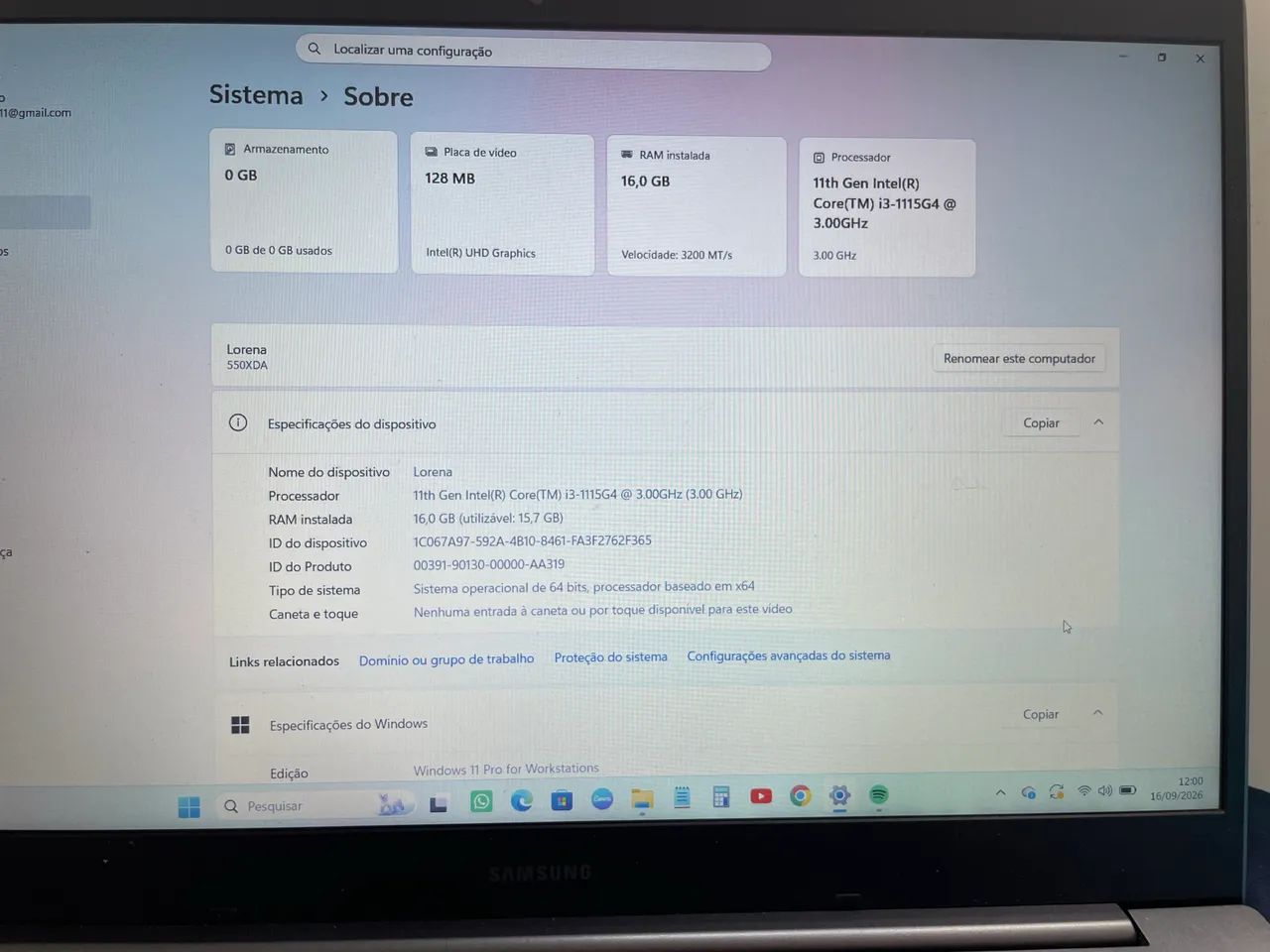 Notebook Samsung i3 - Foto 3