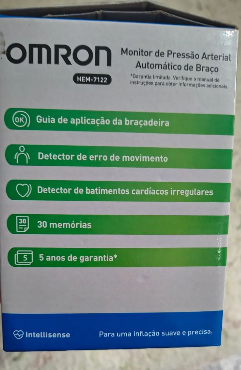 Aparelho de pressão HEM-7122 com selo do Inmetro. - Foto 4