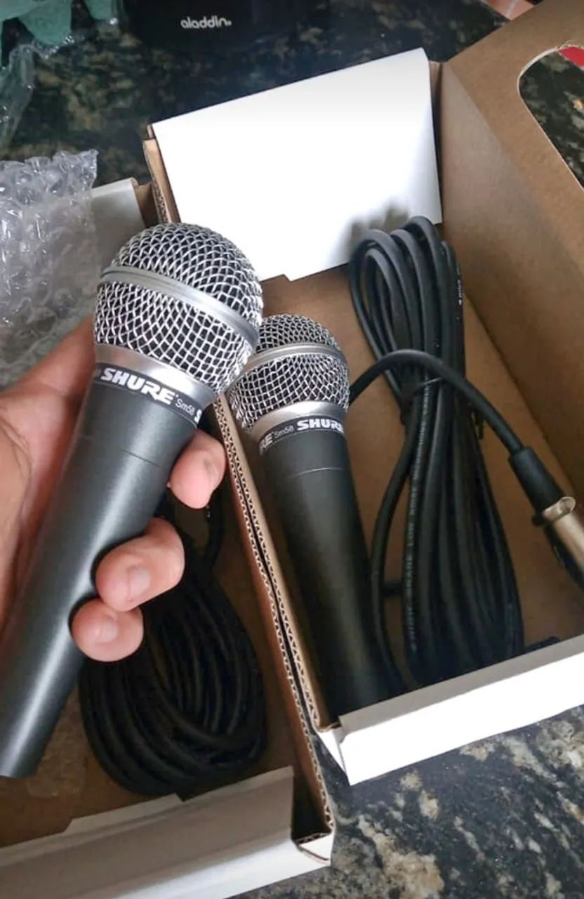 Microfone Shure Sm58 com cabo de 5m  - Foto 2
