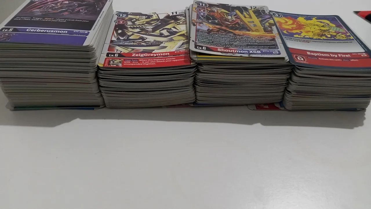 Lote cartas originais digimon